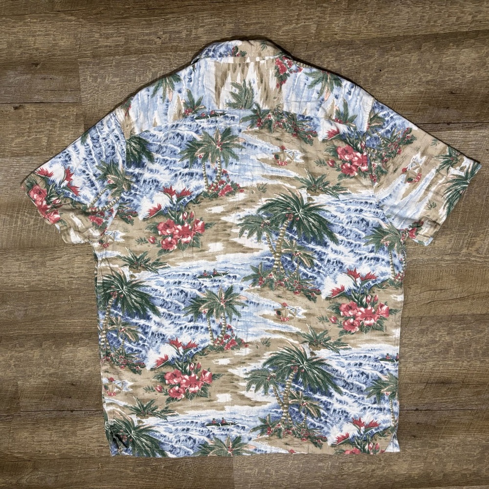 Abercrombie & Fitch Hawaiian Shirt XXL Men's Multicolor AOP Relaxed Button Up - Picture 2 of 7